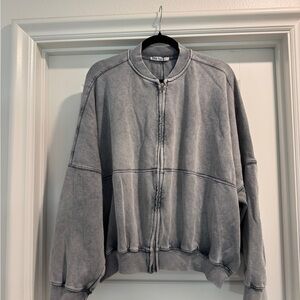 NWT! Zara Women’s Zip-Up Sweatshirt Bomber